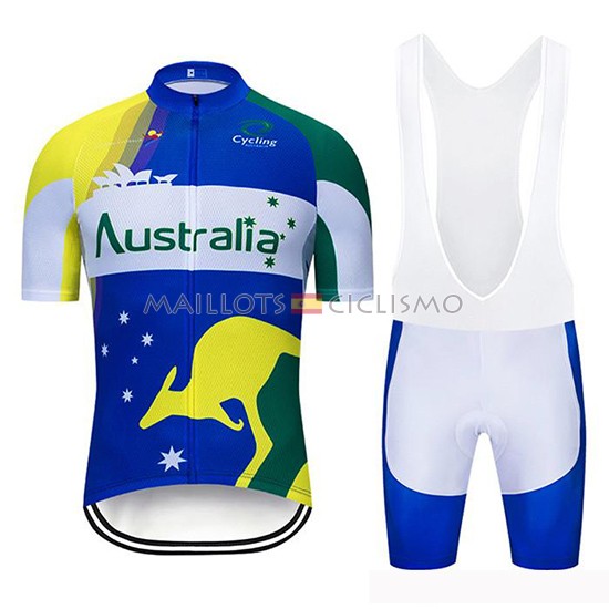 2019 Maillot Australia Tirantes Mangas Cortas